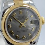 Rolex Datejust 179163 Grey Dial Domed Dezel 26MM Lady Replica Watch - Image 4