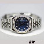 Rolex Datejust 179174 Jubilee Blue Diamond Dial Fluted Bezel 26MM Lady Replica Watch - Image 4