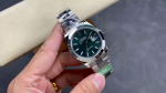 Rolex Datejust 41 Green Stick Dial Oyster m126300 0019 Men's Watch - Image 2