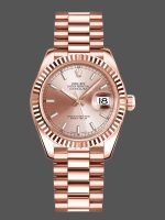 Rolex Datejust 178275 Rose Gold Pink Index Dial 31mm Lady Replica Watch