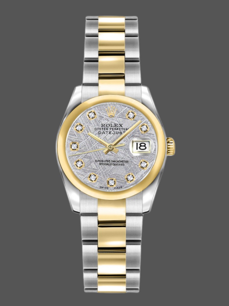 648B5760-850A-F9DB-FF7A-0630F21139E8 Rolex Datejust 179163 Meteorite Grey Dial Domed Dezel 26MM Lady Replica Watch - Image 1