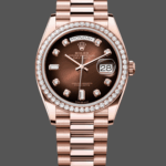 Rolex Day-Date 128345RBR Brown Ombre Dial Everose Gold 36MM Unisex Replica Watch