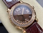 Chopard Happy Sport Diamond Bezel Brown Quartz 278475-3037 - Image 3