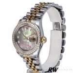 Rolex Datejust 179383 Black Mother Of Pearl Dial 26MM Lady Replica Watch - Image 3