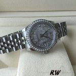 Rolex Datejust 178384 Meteorite Grey Dial Diamond Bezel 31MM Lady Replica Watch - Image 2