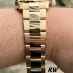 Rolex Day-Date 118238 Yellow Gold Pave diamond dial 36mm Unisex Replica Watch - Image 5