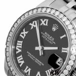 Rolex Datejust 178384 Stainless Steel Black Roman Dial 31MM Lady Replica Watch - Image 3