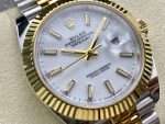 Rolex Datejust 126333 0016 White Index Jubilee 41mm Two Tone Steel - Image 4