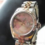 Rolex Datejust 179171 Black Mother of Pearl Dial Fluted Bezel 26MM Lady Replica Watch - Image 3