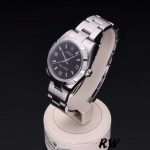 Rolex Oyster Perpetual 177210 Black Dial Pink Baton 31mm Lady Replica Watch - Image 4