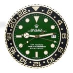 Rolex GMT Master Gold & Green Vintage Wall Clocks