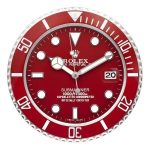Rolex Submariner Red Wall Clock