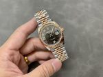 Rolex Datejust 36 Everose Gold Slate Diamond Pave Roman Dial m126231 0023 Women's Watch - Image 6