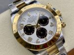 Rolex Daytona 116523 White Arabic Panda Dial 40mm Mens Replica Watch - Image 4