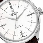 Rolex Cellini Time 50509 Brown Leather Strap White Dial 39mm Mens Replica Watch - Image 2