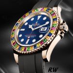 Rolex Yacht-Master 116695 Black Rubber Strap Blue Dial 40MM Mens Replica Watch - Image 4