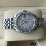 Rolex Datejust 178384 Meteorite Grey Dial Diamond Bezel 31MM Lady Replica Watch - Image 4