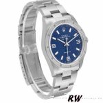 Rolex Oyster Perpetual 177210 Stainless Steel Blue Dial 31mm Lady Replica Watch - Image 2