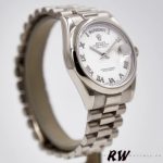 Rolex Day-Date 118209 White Gold White Dial 36mm Unisex Replica Watch - Image 2