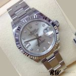 Rolex Datejust 279174 Stainless Steel Silver Diamond Dial 28mm Lady Replica Watch - Image 3