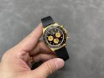 Rolex Daytona 116518LN Black Dial Rubber strap 40mm Mens Replica Watch - Image 6
