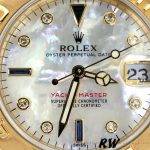 Rolex Yacht-Master 168628 White MOP Dial Yellow Gold 35MM Unisex Replica Watch - Image 2