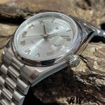 Rolex Day-Date 118206 Rhodium Grey Dial Roman Numerals 36mm Unisex Replica Watch - Image 2