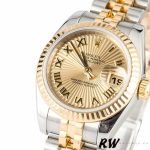 Rolex Datejust 179173 Sunbeam Champagne Dial Fluted Bezel 26MM Lady Replica Watch - Image 2