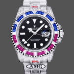 Rolex GMT Master AMG 126710BLRO 40mm With Dual Time & Sapphire Mirror Diamond Watch