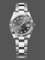 Rolex Datejust 31 Stainless Steel and White Gold Grey Dial M278274 Women's Watch