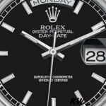 Rolex Day Date 118206 Platinum Black Dial 36mm Unisex Replica Watch - Image 5