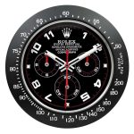 Rolex Daytona Black & Red Wall Clock