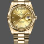 Rolex Day-Date 218238 Champagne Index Dial Yellow Gold 41MM Mens Replica Watch