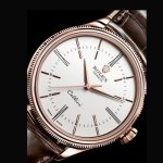 Rolex Cellini Time 50505 Brown Leather Strap White Dial 39mm Mens Replica Watch - Image 3