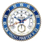 Rolex Yacht Master ll Gold & Blue Wall Clock