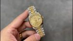 Rolex Datejust 36 Champagne Diamond 116203 0173 Women's Watch - Image 2