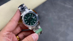 Rolex Datejust 126334 0029 Fluted Bezel Green Motif Dial 41MM Mens Replica Watch - Image 2