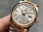 Rolex Day-Date 228235 Sundust Index Dial Fluted Bezel 40mm Mens Replica Watch - Image 5