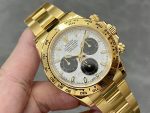 Rolex Daytona 116508 Yellow Gold Meteorite Grey Dial 40MM Mens Replica Watch - Image 4