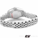 Rolex Datejust 179174 Sunbeam Black Roman Dial Fluted Bezel 26MM Lady Replica Watch - Image 6