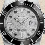 Rolex Submariner 116610 Diamond Paved Dial Stainless Steel 40mm Mens Replica Watch - Image 2