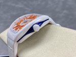 Swiss Franck Muller Framulan V45 White Ceramic Yacht Model Orange Number - Image 6