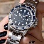 Rolex GMT Master II 116759SA Black Dial White Gold 40mm Mens Replica Watch - Image 2