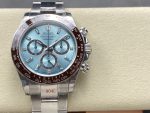 Rolex Platinum Cosmograph Daytona Ice Blue Ice Blue Diamond Baguette Mark 126506 0002 - Image 3