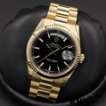 Rolex Day Date 118238 Black Dial Stainless Steel 36mm Mens Replica Watch - Image 2