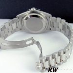 Rolex Day Date 118346 Black MOP Dial Platinum 36mm Unisex Replica Watch - Image 6