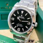 Rolex Explorer 214270 Stainless Steel Black Dial 39mm Mens Replica Watch - Image 2