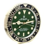 Rolex GMT Master Gold & Green Vintage Wall Clocks - Image 3