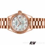Rolex Datejust 279175 Mother Of Pearl Diamonds Dial Fluted Bezel 28mm Lady Replica Watch - Image 4
