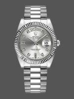 Rolex Day-Date 118239 Silver Diamond Dial 36mm Unisex Replica Watch